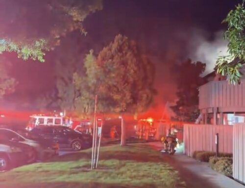Person injured in apartment fire in Irvine